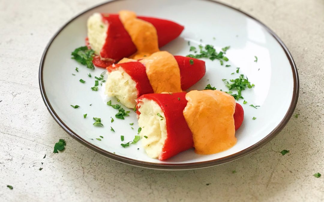 PIQUILLO PEPPERS FILLED WITH COD BRANDADE