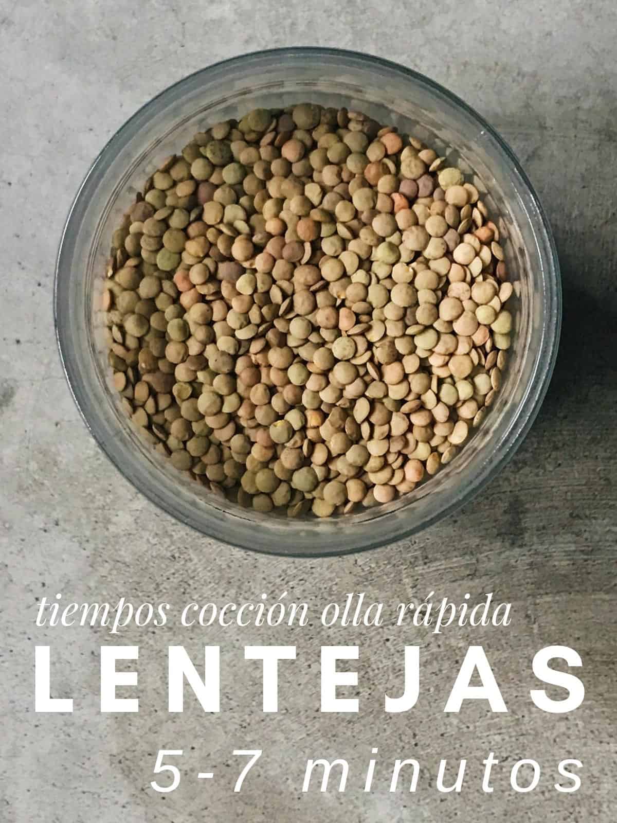 Tiempo de cocción de legumbres en la olla rápida – delicious spanish food