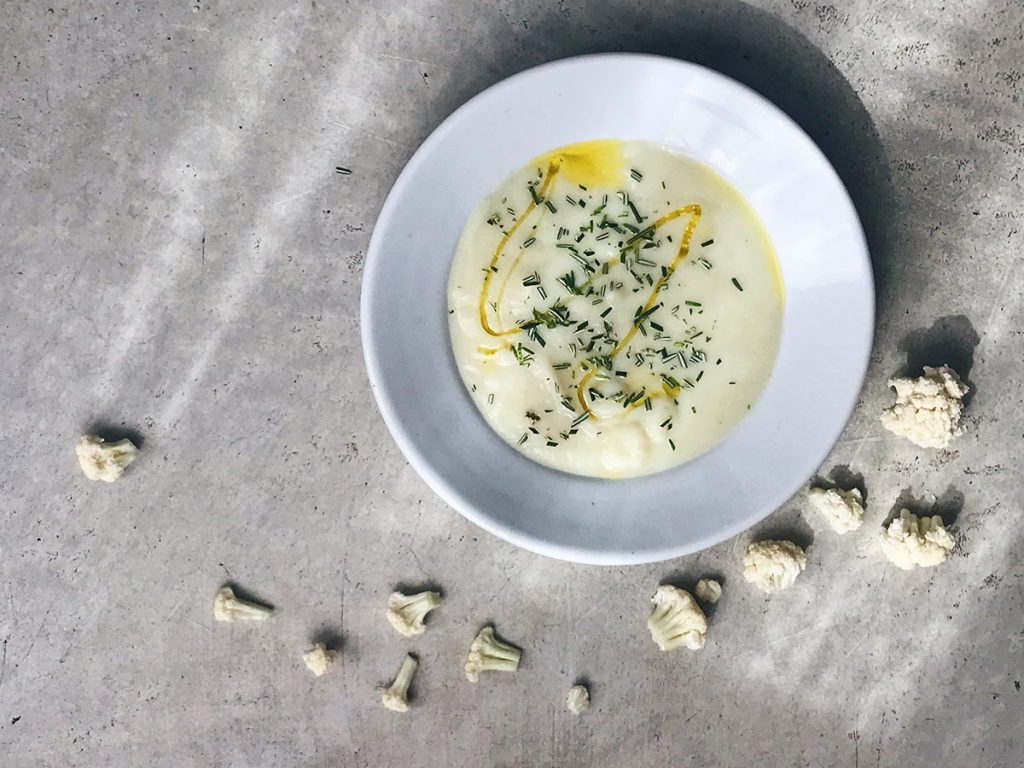 Crema de coliflor
