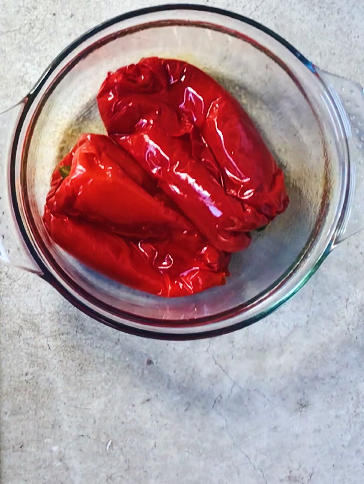 Ingredientes pimientos rojos asados