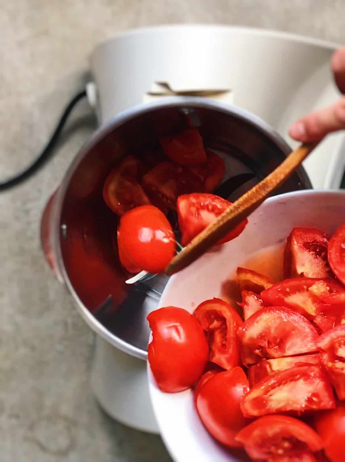 receta con tomate sana