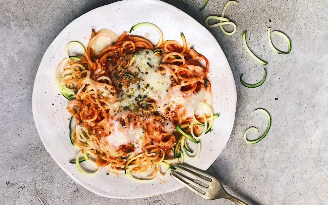 Espaguetis con calabacin